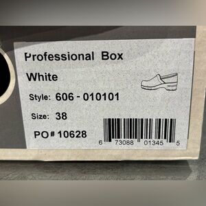 Dansko White Professional Mules